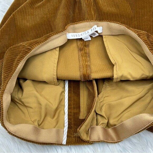 Veronica Beard Women’s Brown Hi-Rise‎ Wide Leg Corduroy Designer Pants US 10/W30 - Picture 9 of 14